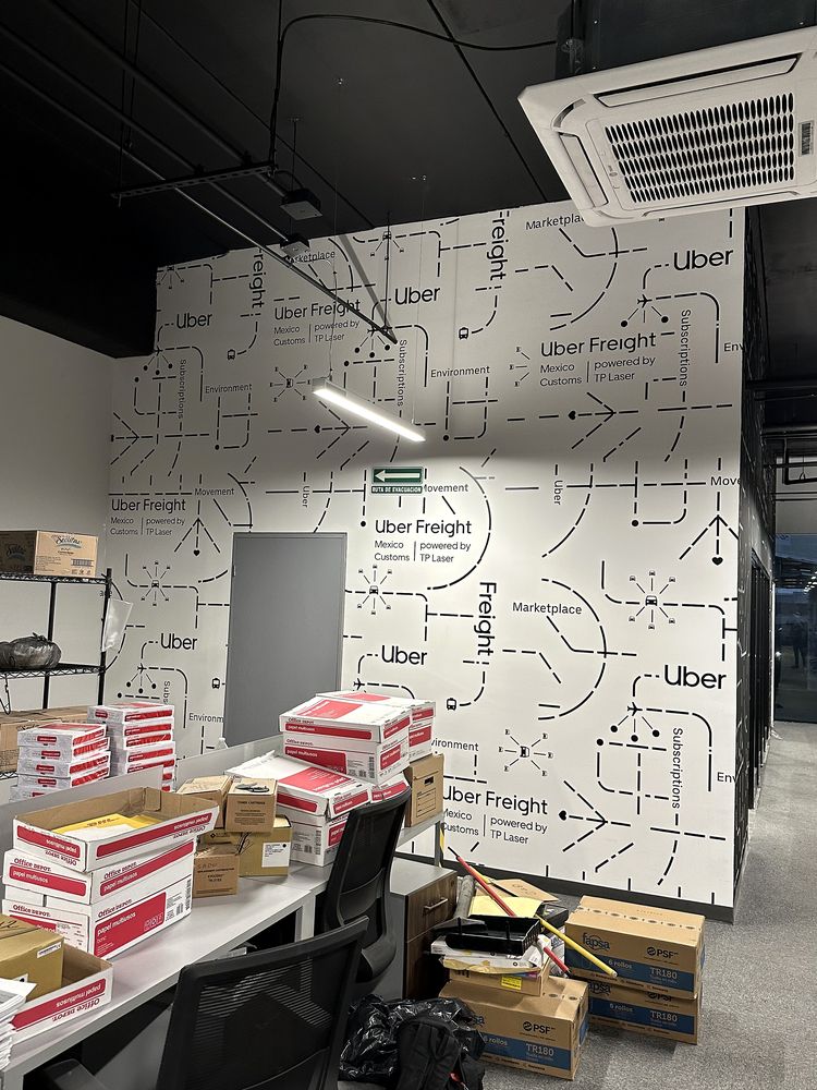 Uber Freight mural rutas