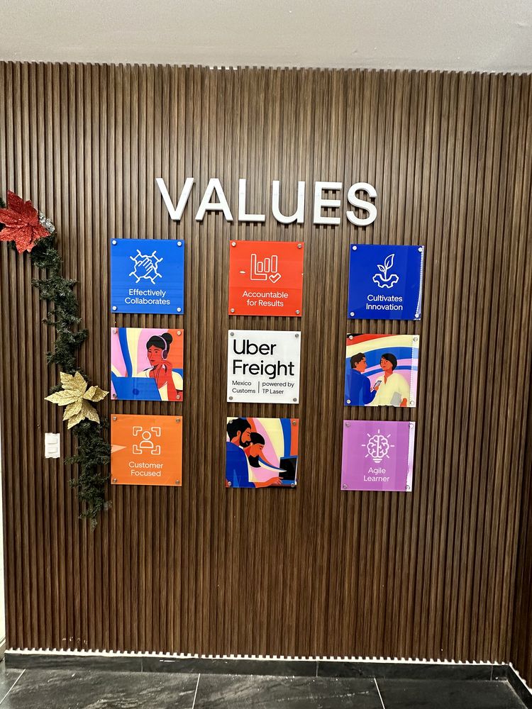 Uber Freight muro de valores